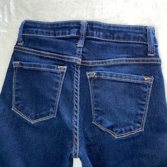 Solid Blue Denim 5 Pocket Skinny Jeans - Picture 6 of 6